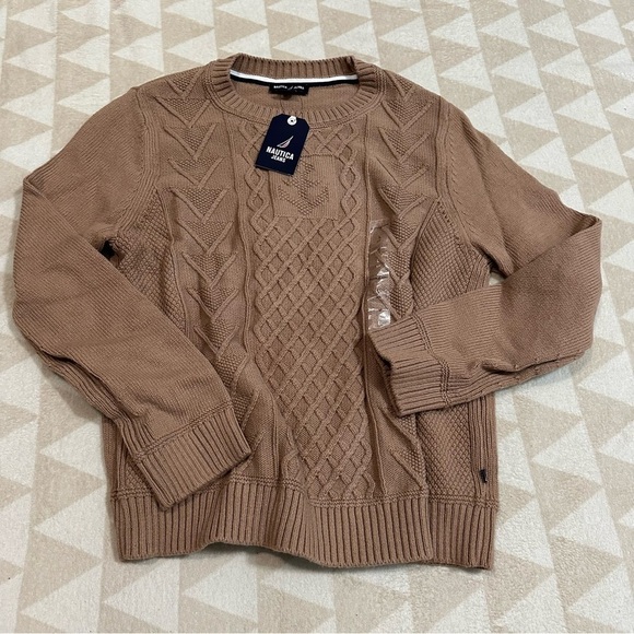 Nautica Women's Long Sleeve Anchor Crewneck Sweater - Picture 3 of 5